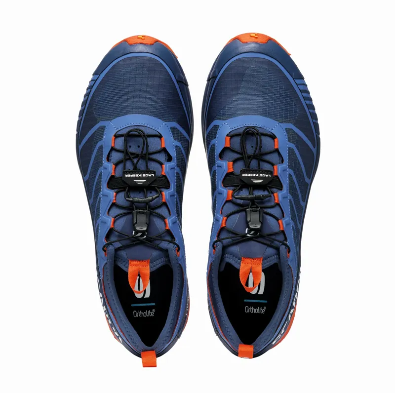 Scarpa Mens Ribelle Run GTX Shoes - Blue-Spicy Orange-5